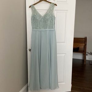 Kennedy Blue Bridesmaid Dress (Color Seaglass)